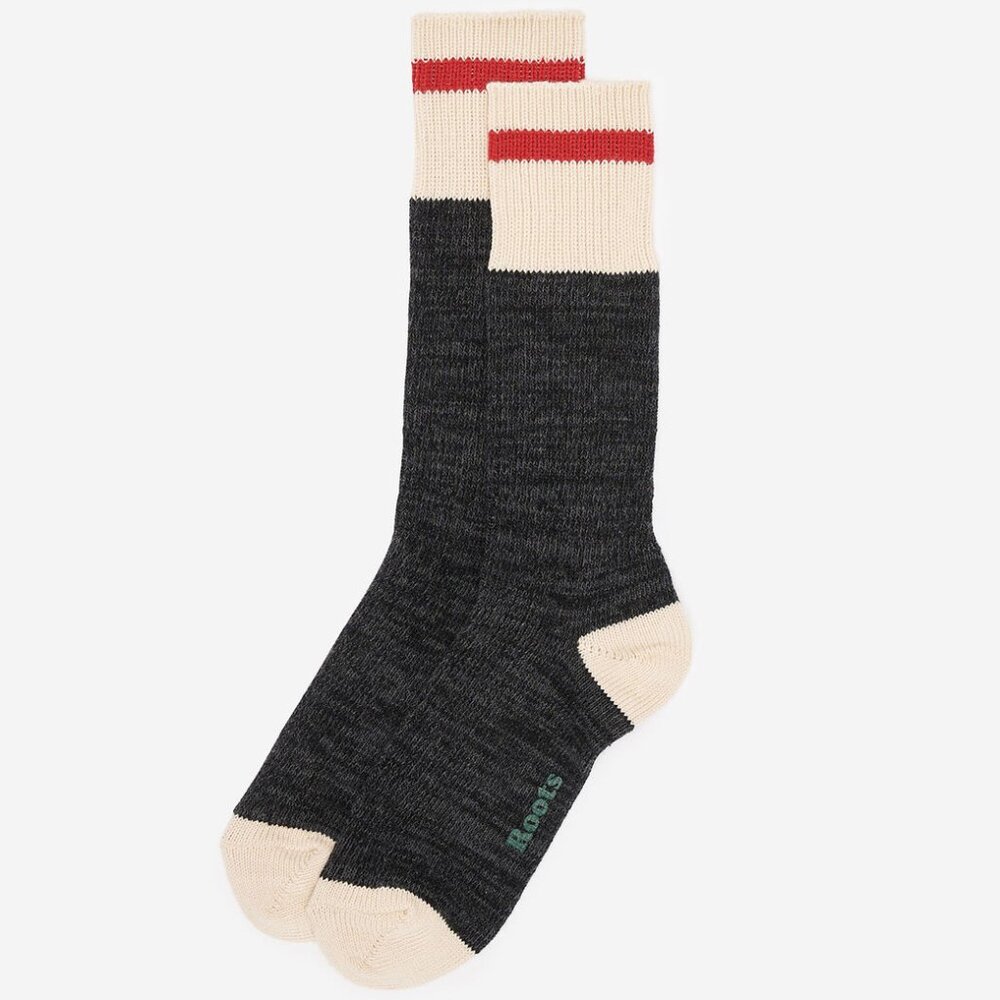 Roots • Adult Cotton Cabin Socks • Dark Grey + BONUS PAIR